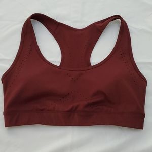 Burgundy Joy Lab sports bra